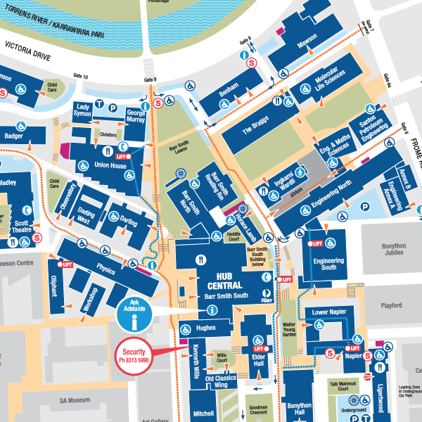 University Of Adelaide Map The University Of Adelaide Dental Simulation Clinic In Adelaide, Sa -  Australia